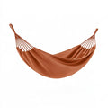 Amaca 200 x 100 cm in tessuto terracotta con corde di sospensione per relax