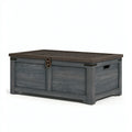 Baule contenitore da esterno 120 x 60 x 65 cm in resina grigio antracite effetto legno con coperchio intrecciato