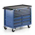 Carrello portautensili 85 x 50 x 100 cm in acciaio blu con 6 cassetti e ruote